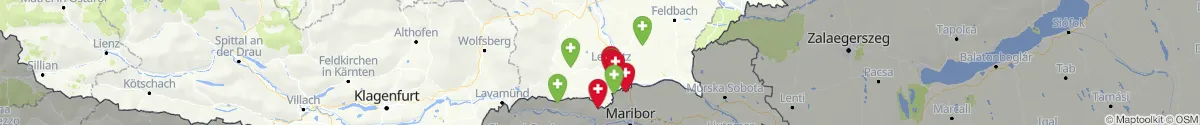 Map view for Pharmacies emergency services nearby Gamlitz (Leibnitz, Steiermark)